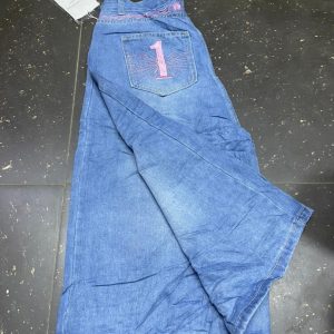 Blue jort jean